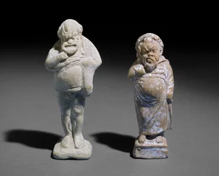 Terracotta figurine of a male comic actor